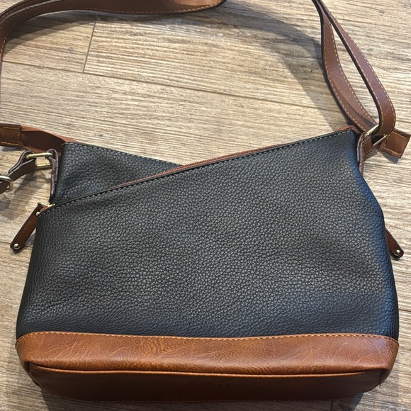 Born Concept Black and Brown Crossbody Bag Purse - Picture 3 of 10
